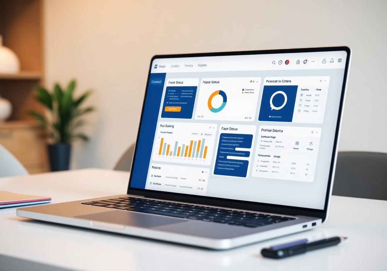 Case-coordination platform dashboard mockup